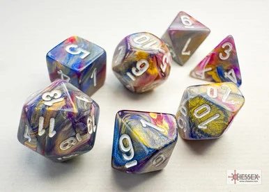 20440 - Festive® Mini-hedral™ Carousel™/white 7-Die Set