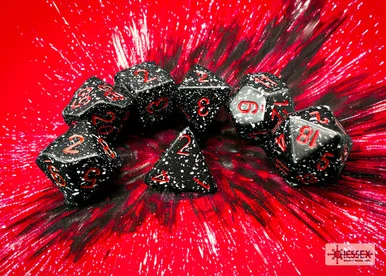 Chessex 25308 Speckled Space Polyhedral 7-Dice Set
