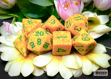 Chessex 25312 Speckled Lotus Polyhedral 7-Dice Set