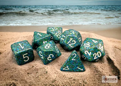 Chessex 15316 Speckled Sea Polyhedral 7-Dice Set