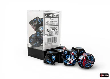 [PREORDER] 24408 - Brush Polyhedral Dark Side/blue 7-Die Set