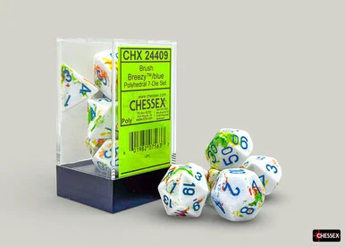 [PREORDER] 24409 - Brush Polyhedral Breezy/blue 7-Die Set