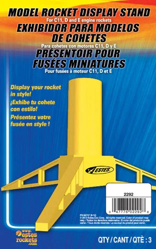 Model Rocket Display Stand (C11, D & E engine size) - 2292