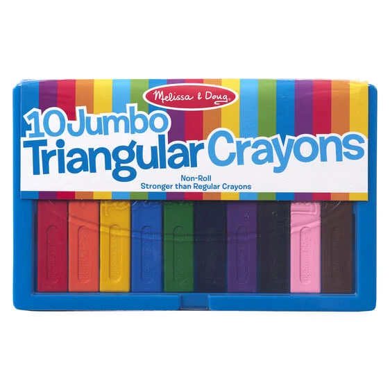 Jumbo Triangular Crayons 10pc - Melissa & Doug, LLC