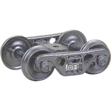 Kadee Coupler #513 HO Scale A.S.F. 100-ton Roller Bearing Trucks with 36" Smooth Back Wheels - Metal Fully Sprung