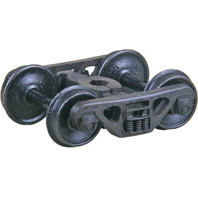 Kadee Coupler #569 HO Scale A.S.F. 100-Ton Roller Bearing Self Centering Trucks with 36" Smooth Back Wheels - HGC