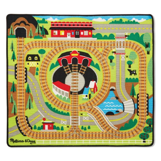 Round The Rails Train Rugs - Melissa & Doug, LLC