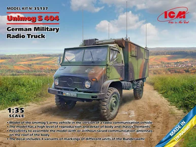 1/35 Unimog S 404, German Military Radio Truck, Vehicle - ICM - ICM