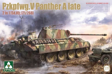 1/35 Pzkpfwg.V Panther A late 2 in 1 [Sd.Kfz.171/268] - Takom - TAK