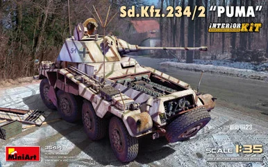 1/35 Sd.Kfz. 234/2 Puma. w/ Interior Kit - MiniArt - MIA