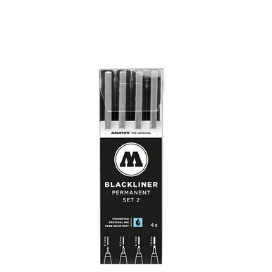 BLACKLINER Set 2 (4 Markers) - Molotow