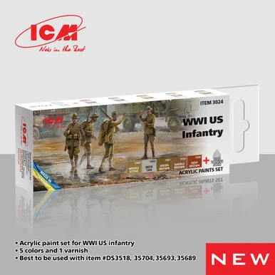 Paint Set for WWI US Infantry - 3024
