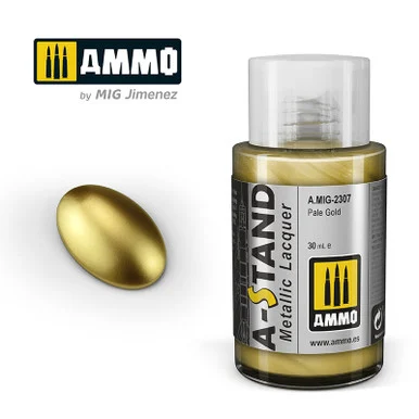 AMIG2307 - A-Stand Lacquer Paint 30ml - Pale Gold
