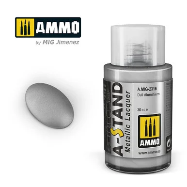 AMIG2316 - A-Stand Lacquer Paint 30ml - Dull Aluminium