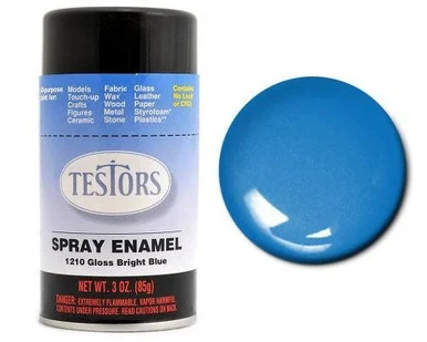 Testors 1210 Gloss Bright Blue Enamel Spray 3oz