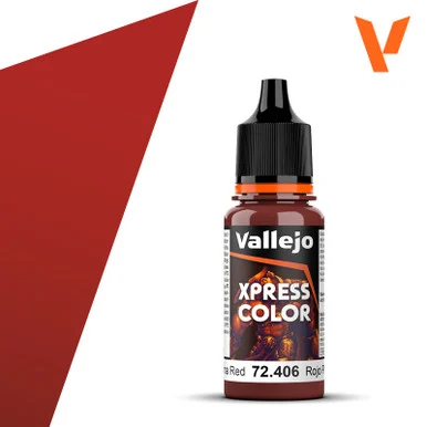 Vallejo 72.406 Xpress Color - Plasma Red, 18 ml Bottle