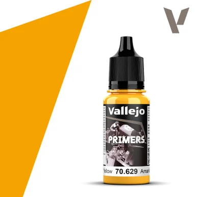 Vallejo 70.629 Primer - Sun Yellow, 18 ml Bottle