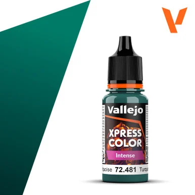 Vallejo 72.481 Xpress Color Intense - Heretic Turquoise, 18 ml Bottle