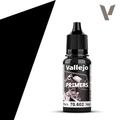 Vallejo 70.602 Primer - Black, 18 ml Bottle
