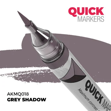 AK Interactive AKMQ018 Grey Shadow Quick Marker