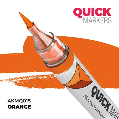 AK Interactive AKMQ015 Orange Quick Marker