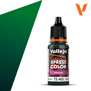Vallejo 72.482 Xpress Color Intense - Monastic Green, 18 ml Bottle