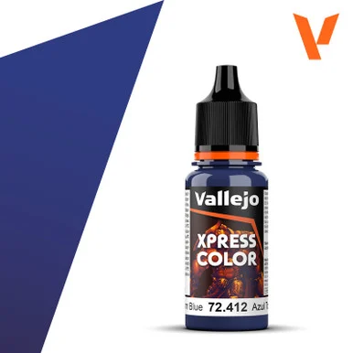 Vallejo 72.412 Xpress Color - Storm Blue, 18 ml Bottle