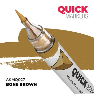 AK Interactive AKMQ027 Bone Brown Quick Marker