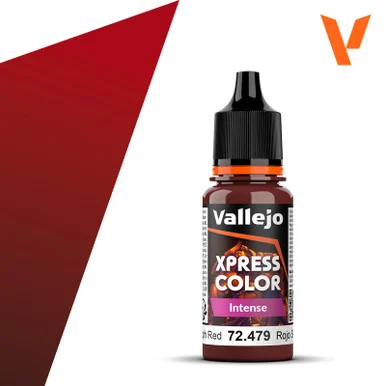 Vallejo 72.479 Xpress Color Intense - Seraph Red, 18 ml Bottle
