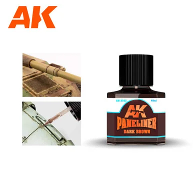 AK12022 - Enamel Paneliner: Dark Brown