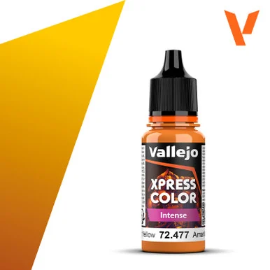Vallejo 72.477 Xpress Color Intense - Dreadnought Yellow, 18 ml Bottle