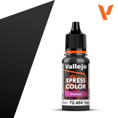 Vallejo 72.484 Xpress Color Intense - Hospitallier Black, 18 ml Bottle
