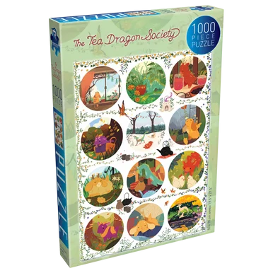 Renegade Game Studios 02290 The Tea Dragon Society Jigsaw Puzzle #2 Circles 1000 Piece Jigsaw Puzzle - Renegade Games