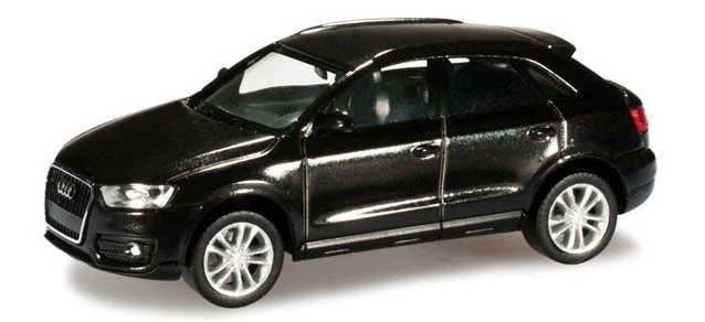 Audi Q3 Phantom Black Metallic 1:87 (HO) Scale Model - Herpa