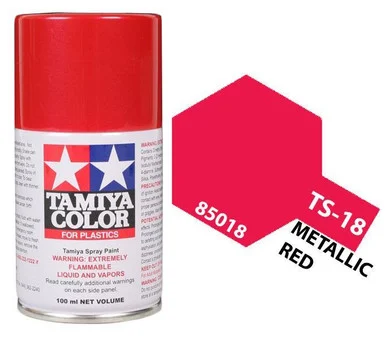 Tamiya 85018 TS-18 Metallic Red Spray Lacquer 100ml