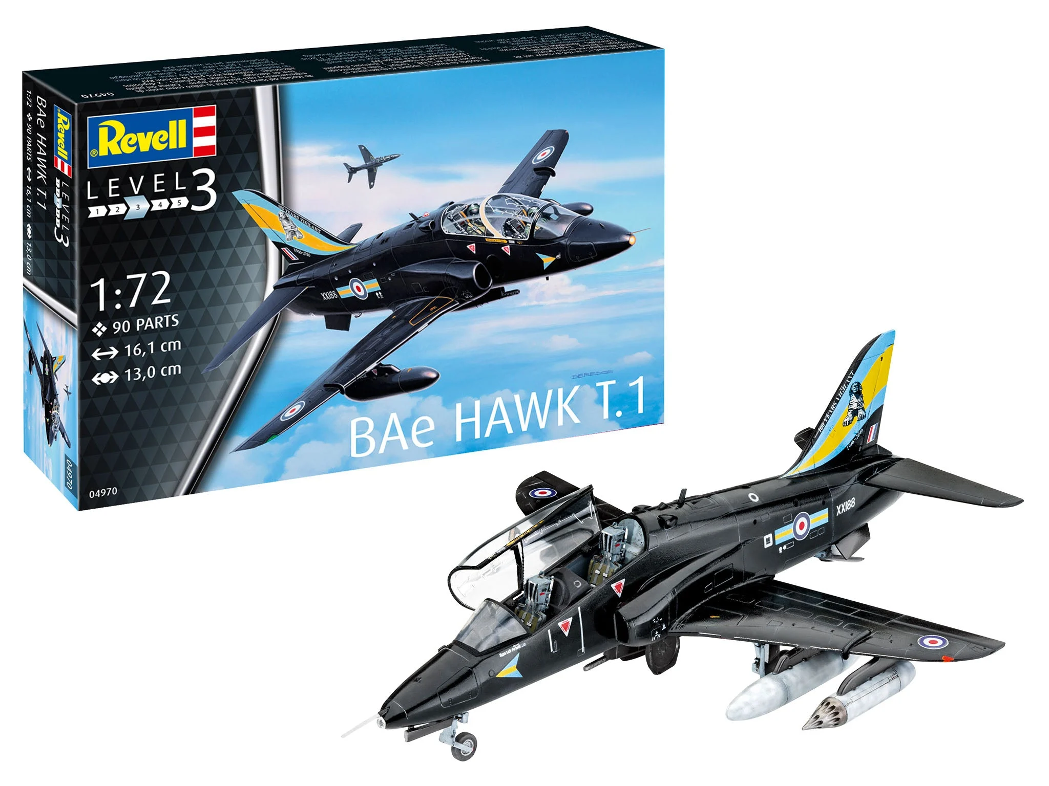 BAE Systems Hawk T.1 Royal Air Force, 1/72 Scale Model Kit - Revell Germany