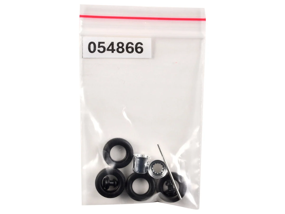Rear Hypoid Wheelset Chrome 1/87 (HO) Plastic Model by Promotex