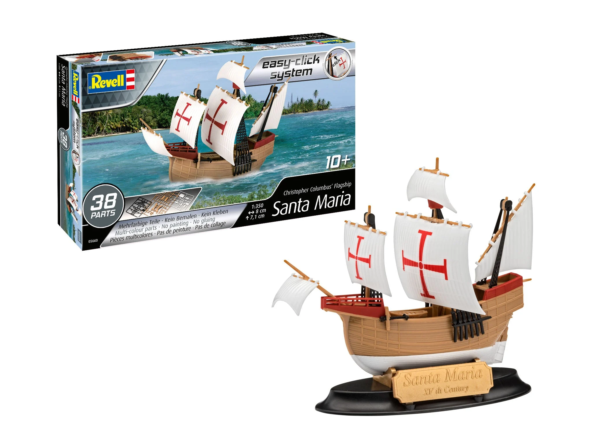 Santa Maria 1/350 Scale Easy Click Model Kit - Revell Germany