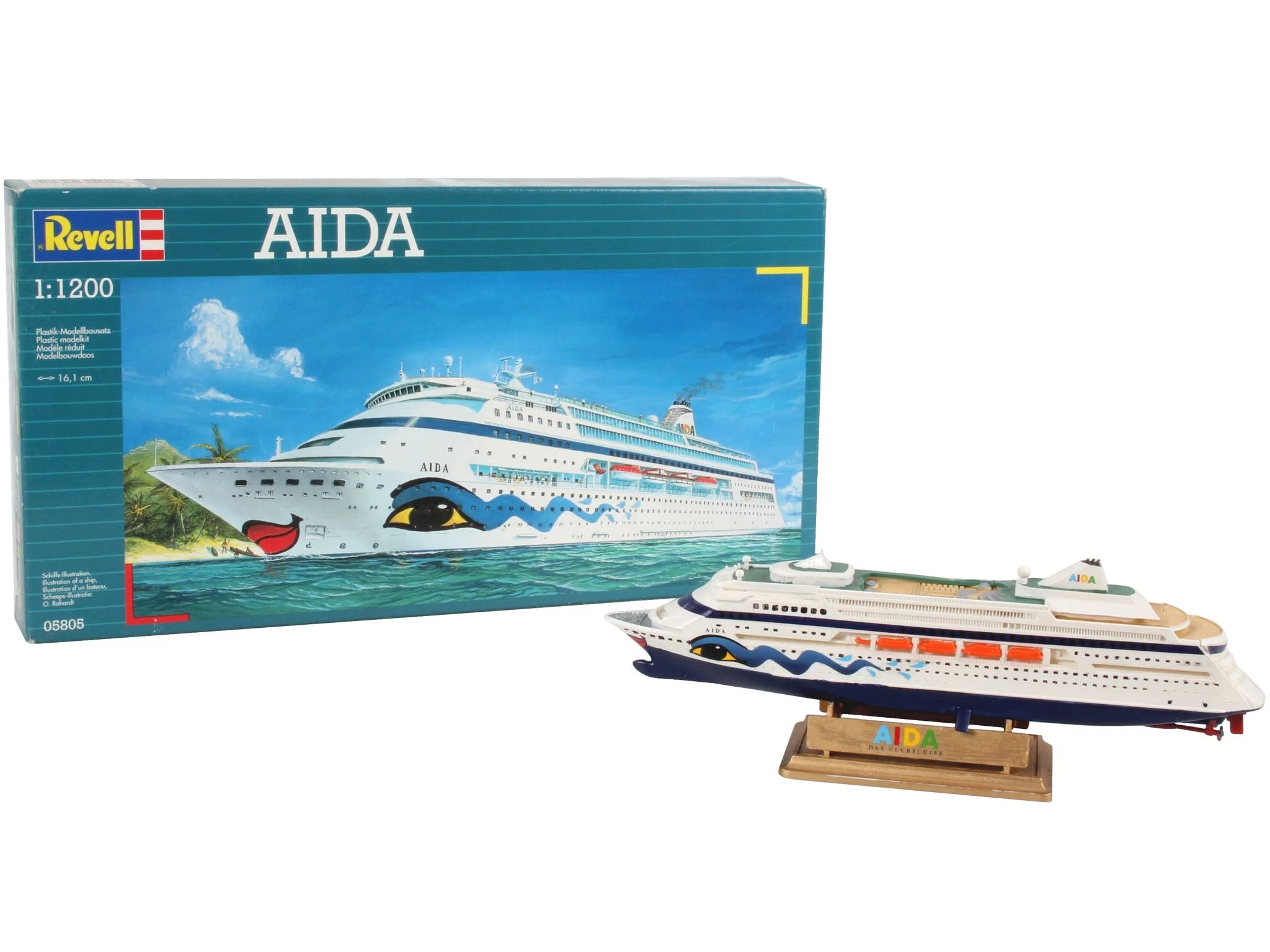 AIDA (AIDAcara) Cruise Ship 1/1200 Scale Model Kit - Revell Germany