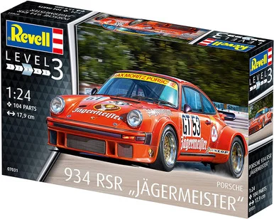 Revell RVL7031 Porsche 934 RSR Jagermeister 1/24 Scale Model Kit