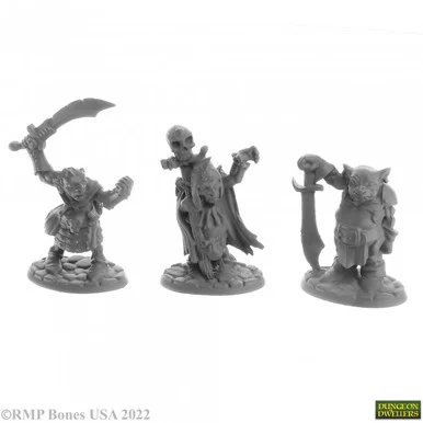 Reaper Miniatures 07046 Goblin Elites (3) 25mm Figures - Reaper Bones