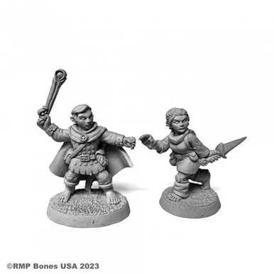 07104 - Bones USA Dungeon Dwellers: Halfling Ranger and Rogue