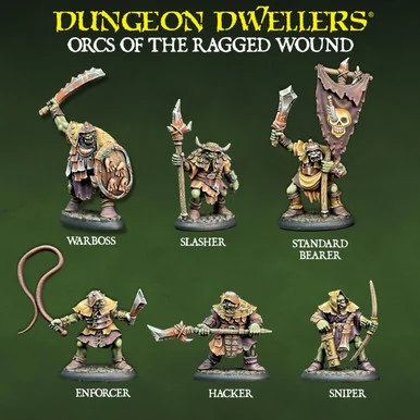 07201 - Bones USA Dungeon Dwellers: Orcs of the Ragged Wound (6)