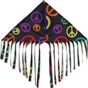 Fringe Delta- Black Peace Kite