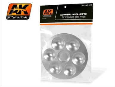 AK Interactive 612 Aluminum Paint Palette 6 Wells