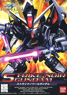 Bandai 5060412 SD BB293 GAT-X105E Strike Noir Gundam Seed Stargazer Model Kit