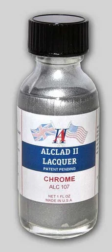 Alclad II 107 1oz. Bottle Chrome Lacquer For Plastic