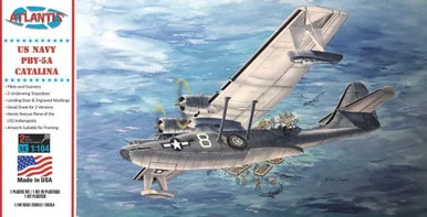 Atlantis Models M5301 PBY-5A Catalina US Navy Seaplane 1/104 Scale Model Kit