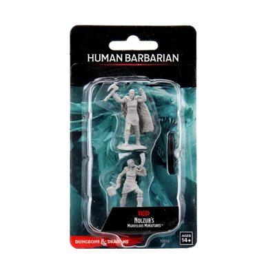 Wizkids 90056 Dungeons & Dragons Nolzur`s Marvelous Unpainted Miniatures: Female Human Barbarian