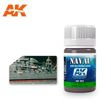 AK303 - Enamel Wash: Grey Wash for Kriegsmarine Ships